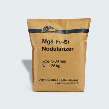 MG8-fesi nodularizer is a nodularizer with high content of mg (6-9.5%),its element content and size can be customized.