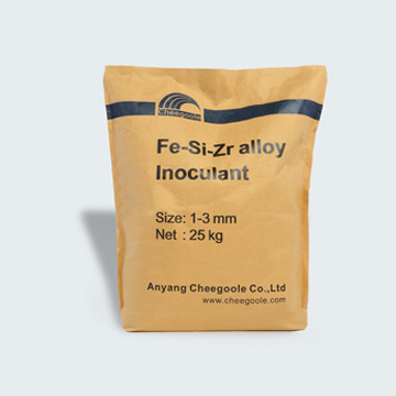 Ferro silicon zirconium (Fe-Si-Zr) inoculant is used as inoculant or preconditioner in foundry, it depend on the content of Zr.